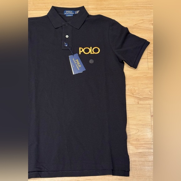 Polo Ralph Lauren Men's Classic Fit Stitched Script Logo Polo Black NWT S-XXL - Picture 2 of 5